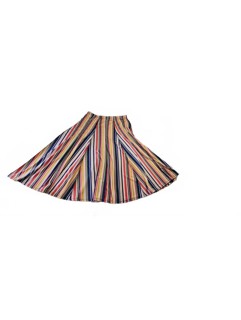 Chances R Size 2X Multicolor Striped Flared Skirt 32 Inches - Picture 12 of 16